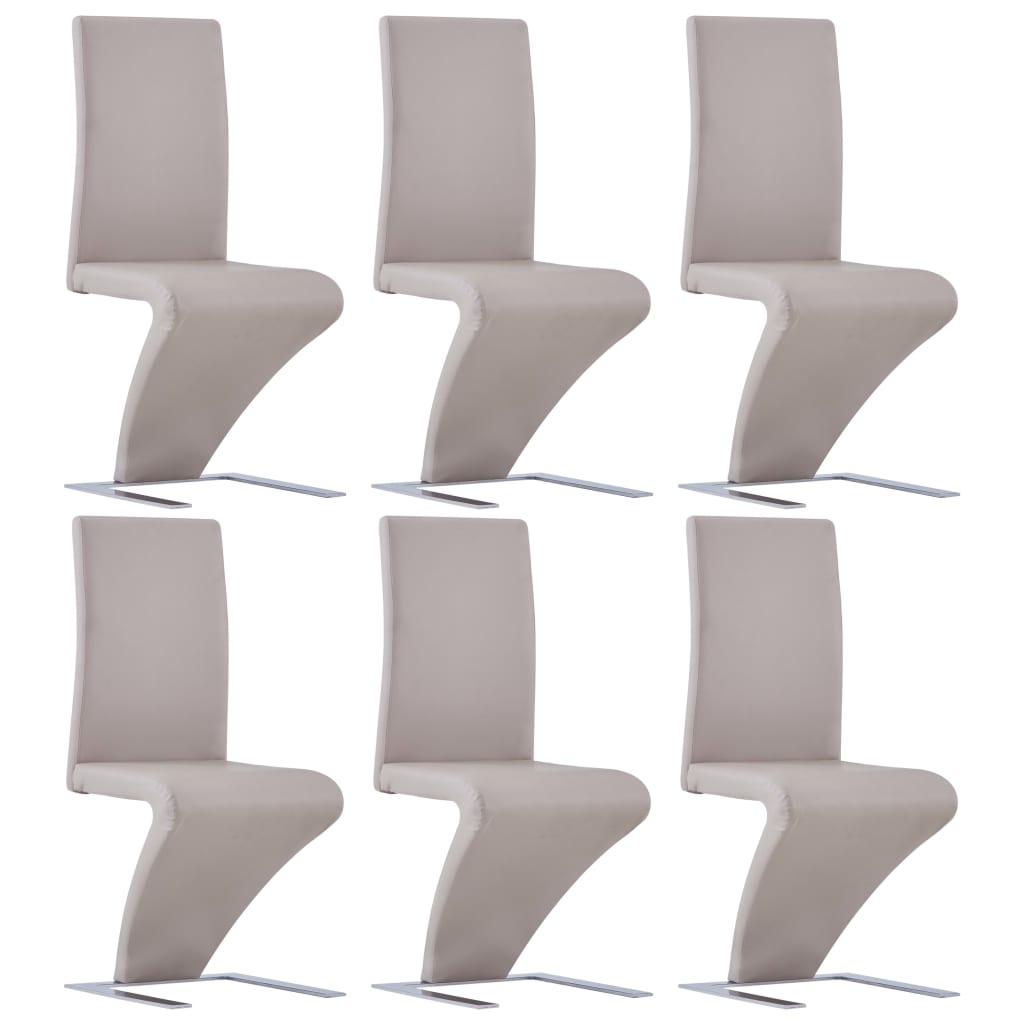 Sillas De Comedor 6 Unidades Cuero Sintético