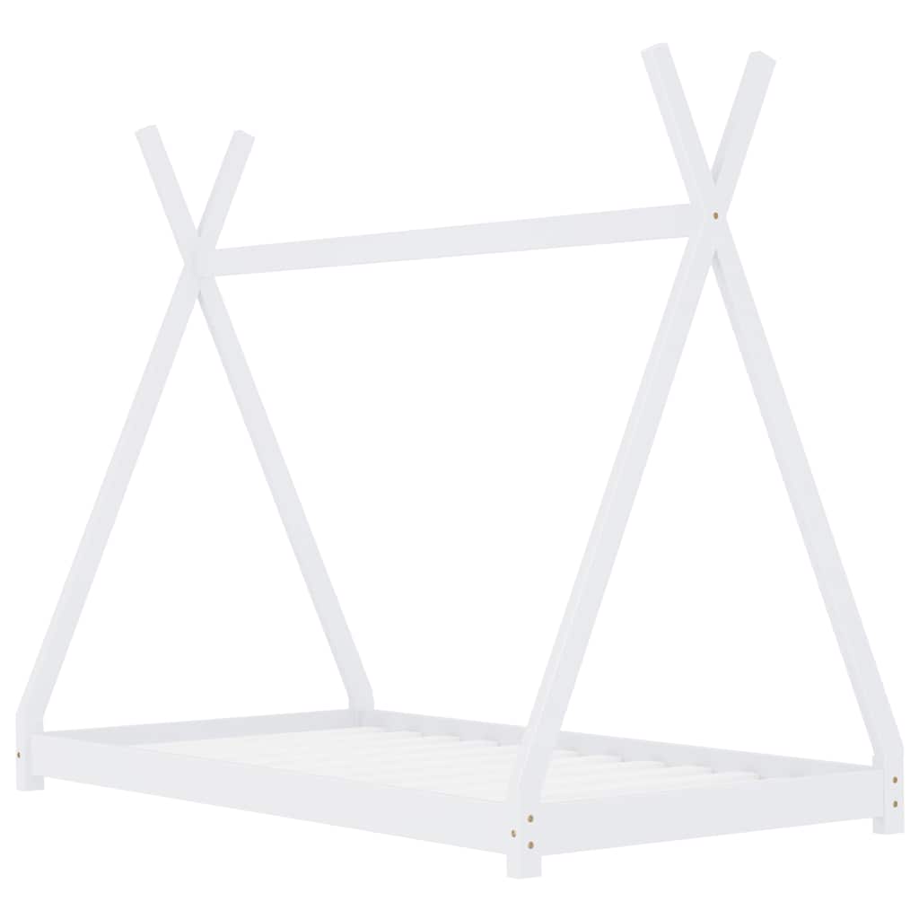 Estructura De Cama Infantil Madera Maciza Pino Blanca