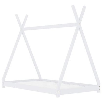 Estructura De Cama Infantil Madera Maciza Pino Blanca