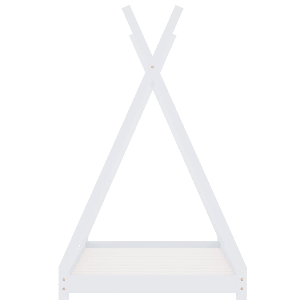 Estructura De Cama Infantil Madera Maciza Pino Blanca