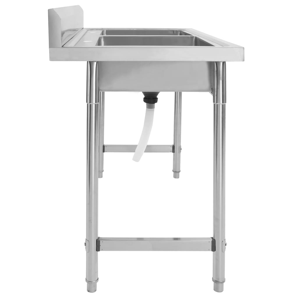 Fregadero De Cocina Con Doble Seno Acero Inoxidable