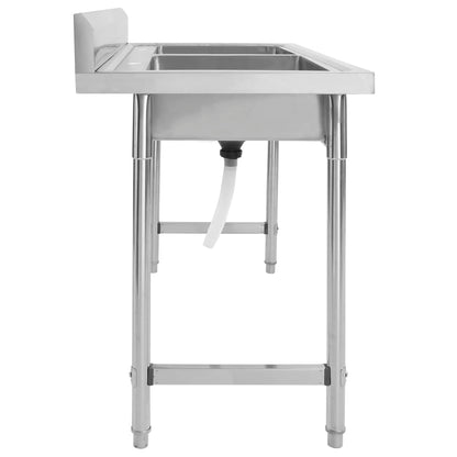 Fregadero De Cocina Con Doble Seno Acero Inoxidable