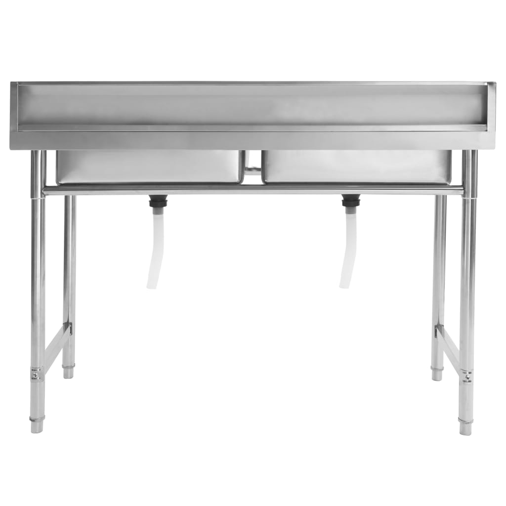 Fregadero De Cocina Con Doble Seno Acero Inoxidable