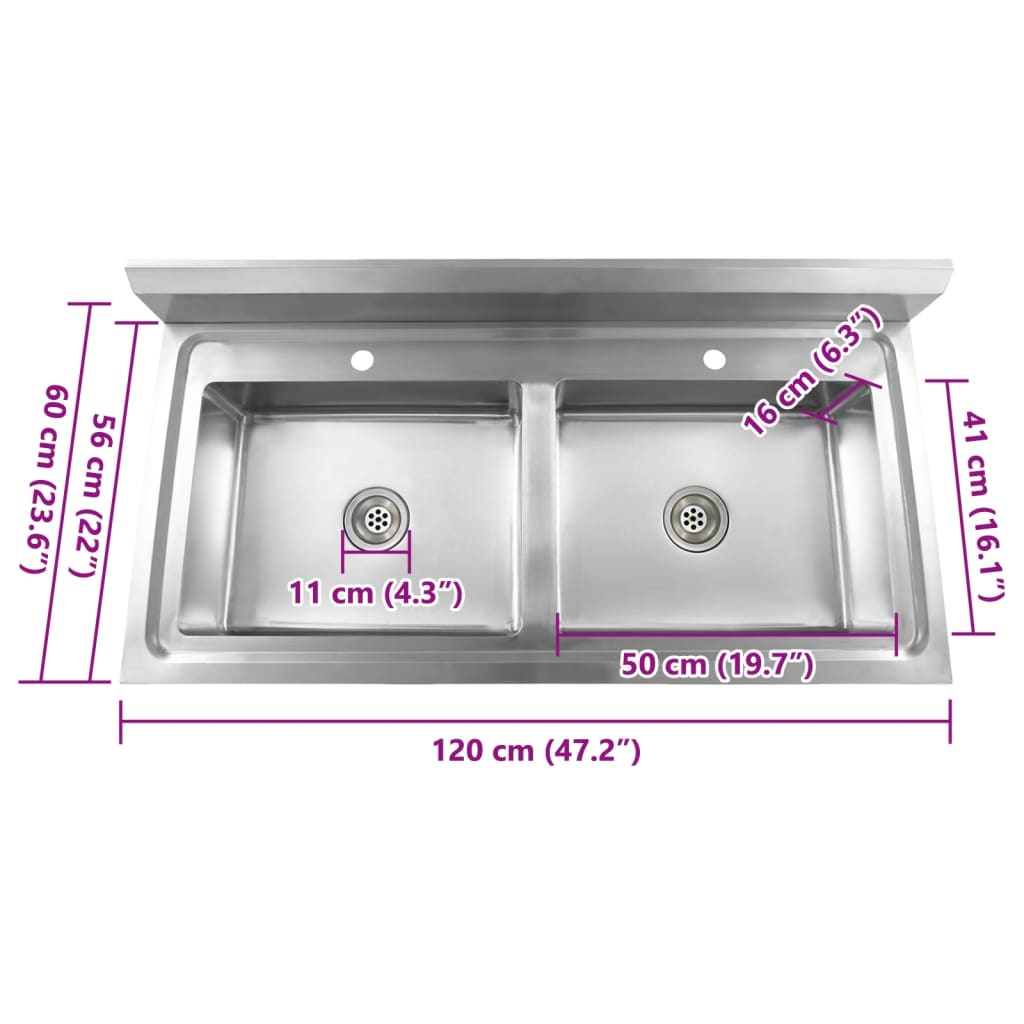 Fregadero De Cocina Con Doble Seno Acero Inoxidable