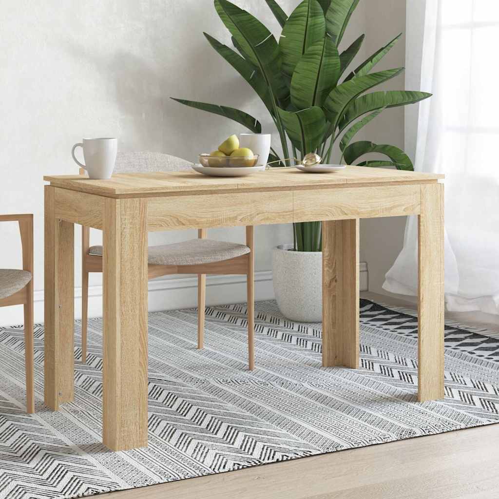 Mesa De Comedor De De 120X60X76 Cm, Fabricada En Madera De Ingeniería