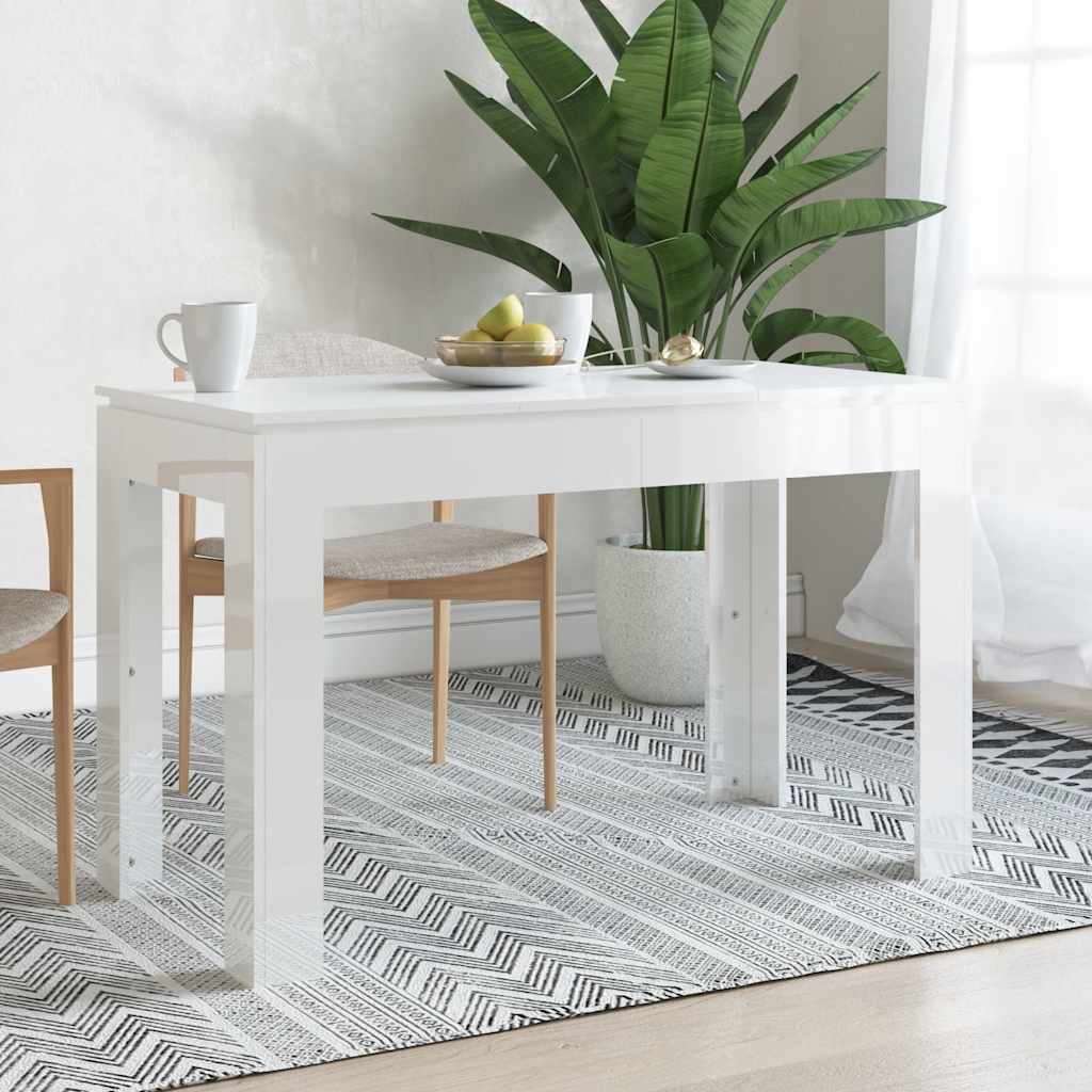 Mesa De Comedor De De 120X60X76 Cm, Fabricada En Madera De Ingeniería
