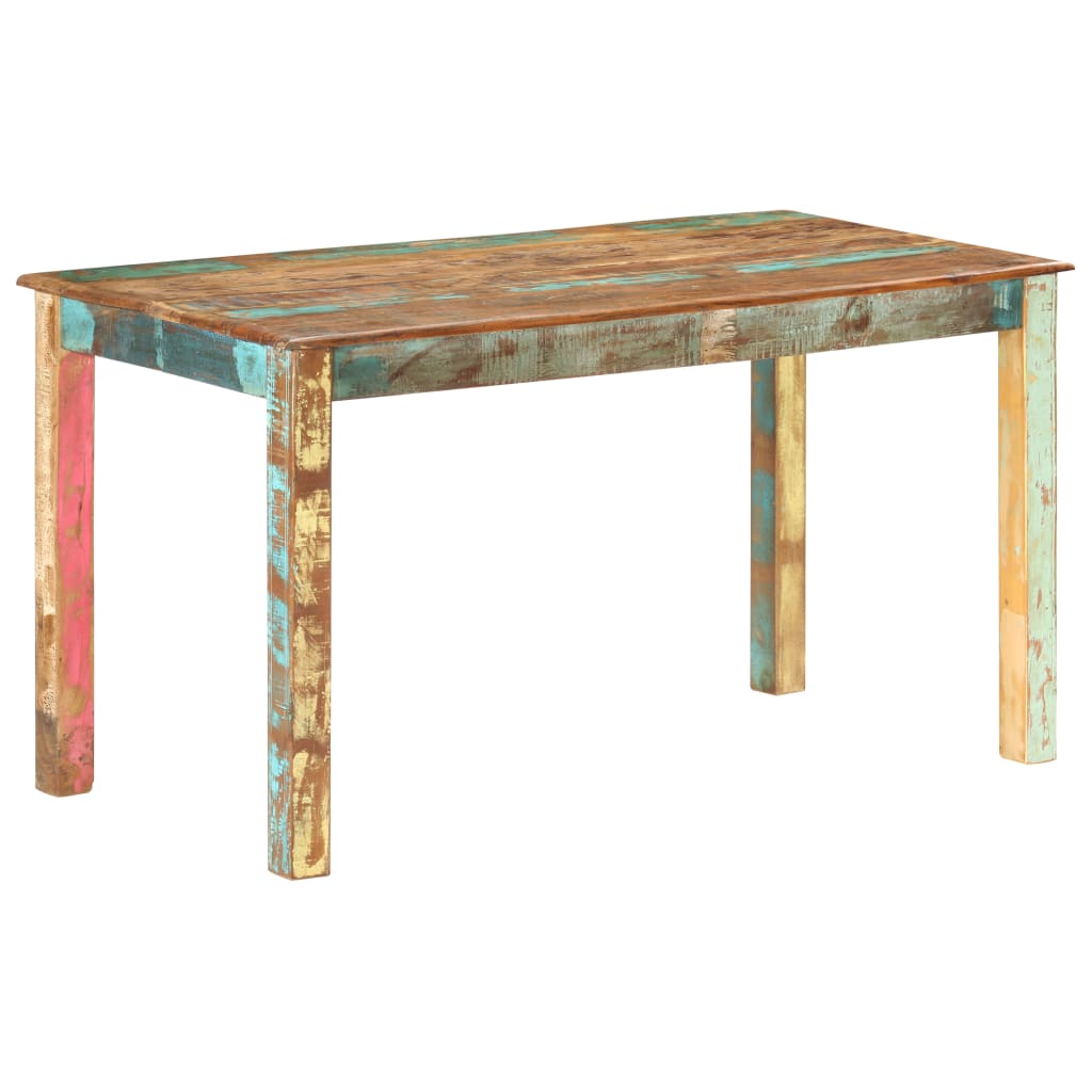 Mesa De Comedor De Madera Maciza Reciclada