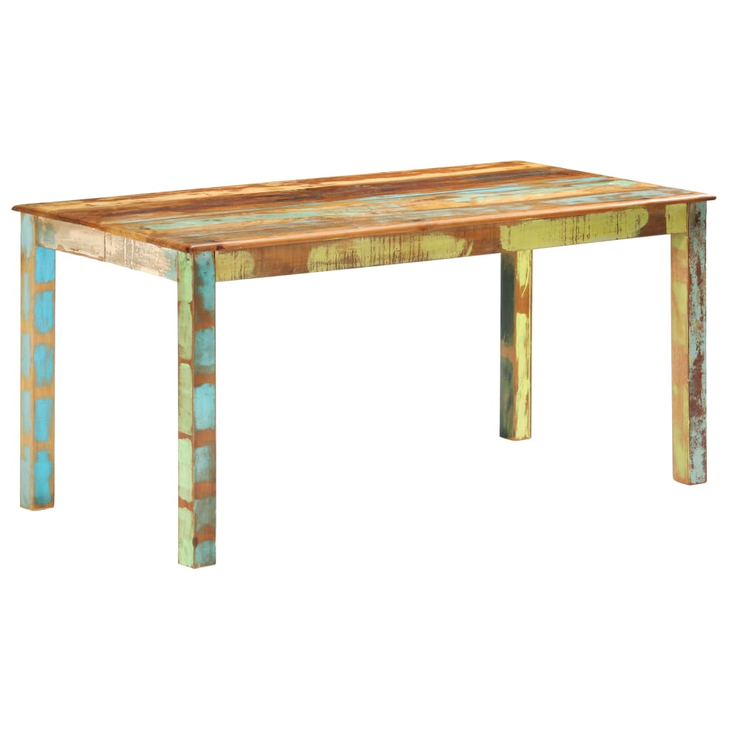 Mesa De Comedor De Madera Maciza Reciclada