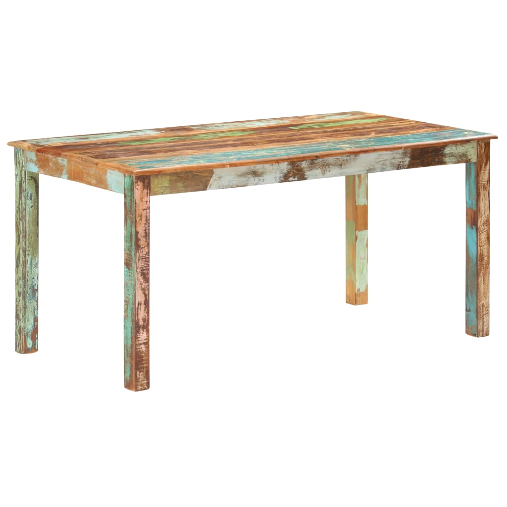 Mesa De Comedor De Madera Maciza Reciclada