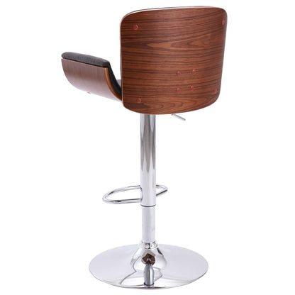 Taburete De Cocina Tela Gris