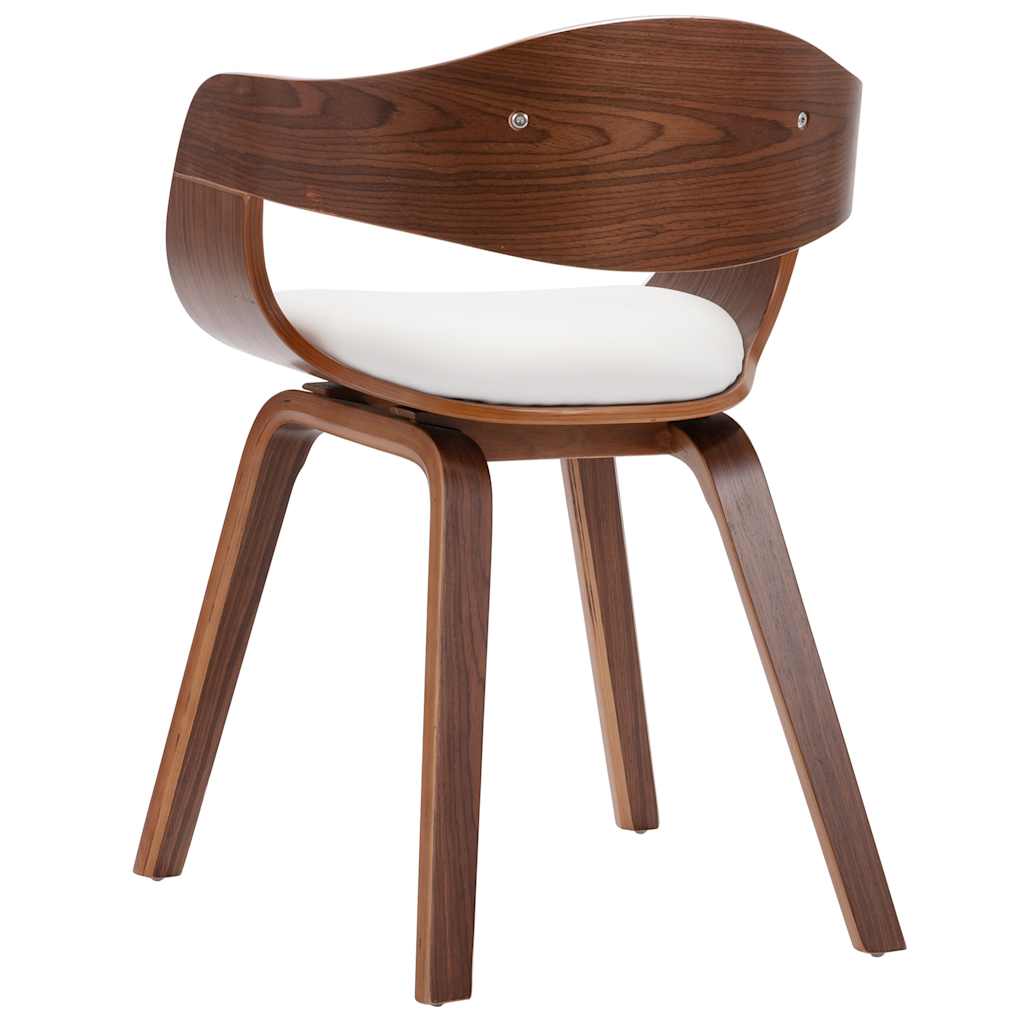 Sillas De Comedor 2 Unidades Madera Curvada Y Cuero Sintético