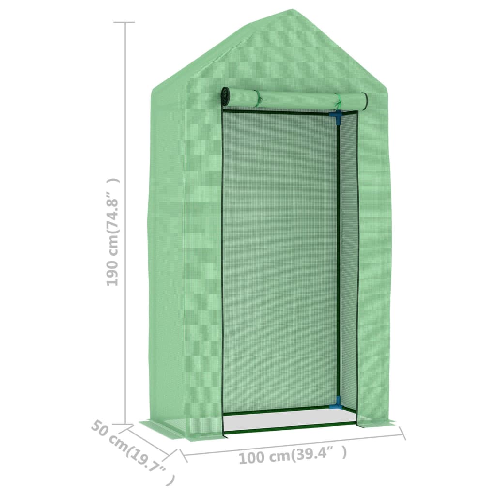 Invernadero Con Estructura De Acero 0,5 M² 1X0,5X1,9 M