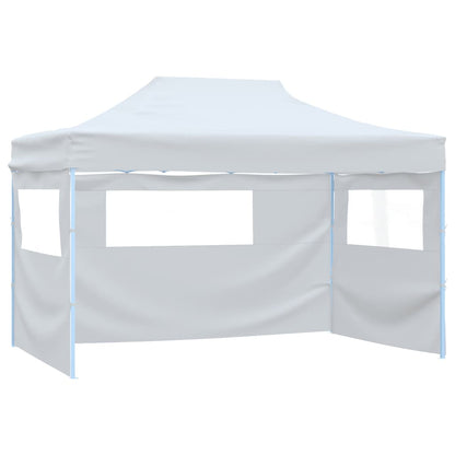 Carpa Plegable Para Celebraciones Con 4 Paredes Blanco 3X4,5 M