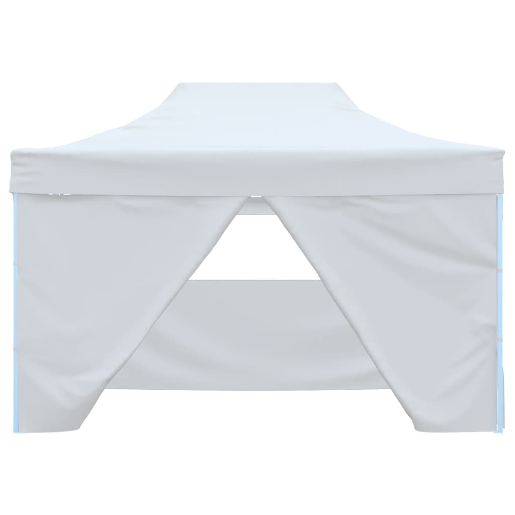 Carpa Plegable Para Celebraciones Con 4 Paredes Blanco 3X4,5 M