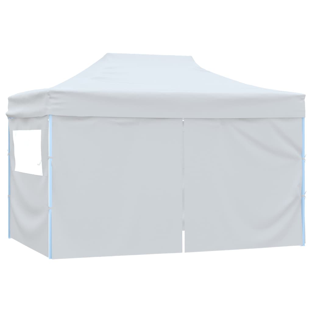 Carpa Plegable Para Celebraciones Con 4 Paredes Blanco 3X4,5 M