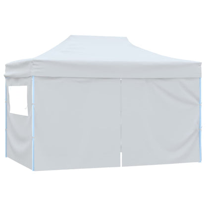 Carpa Plegable Para Celebraciones Con 4 Paredes Blanco 3X4,5 M