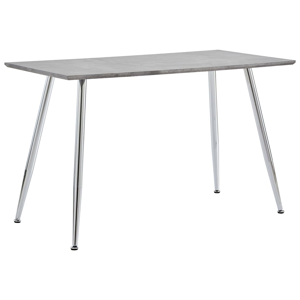 Mesa De Comedor Mdf Gris Y Color Roble 120X60X74 Cm