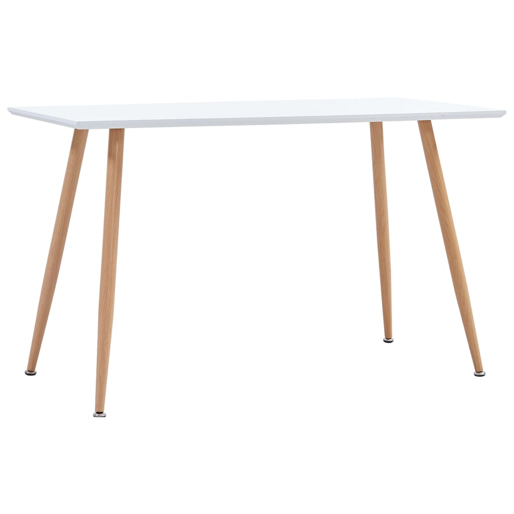Mesa De Comedor Mdf Gris Y Color Roble 120X60X74 Cm