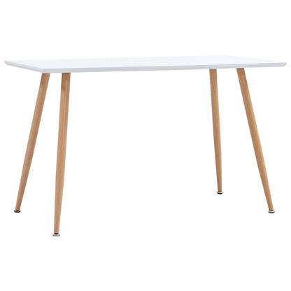 Mesa De Comedor Mdf Gris Y Color Roble 120X60X74 Cm