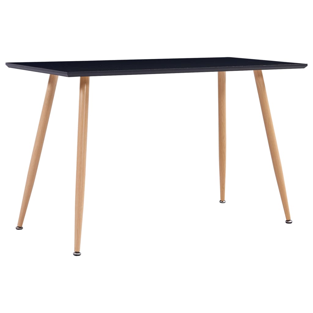 Mesa De Comedor Mdf Gris Y Color Roble 120X60X74 Cm