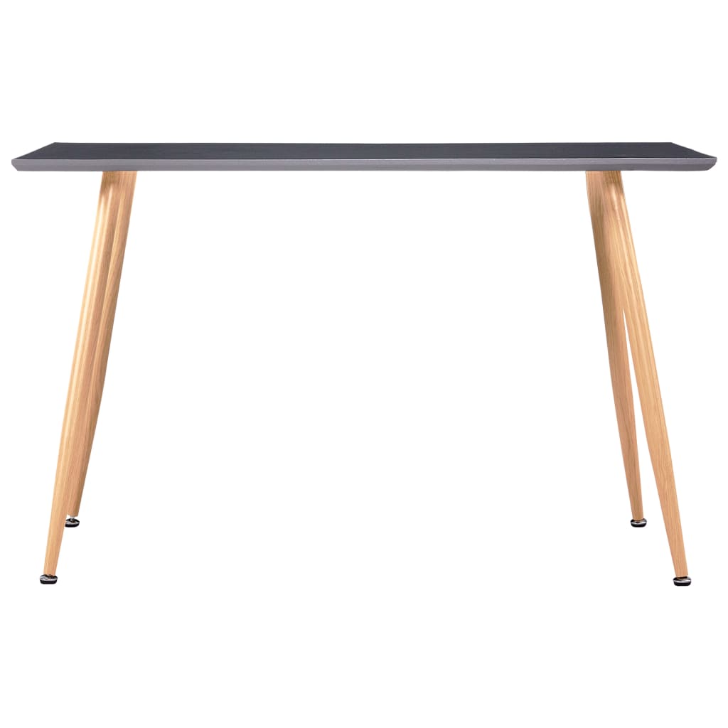 Mesa De Comedor Mdf Gris Y Color Roble 120X60X74 Cm