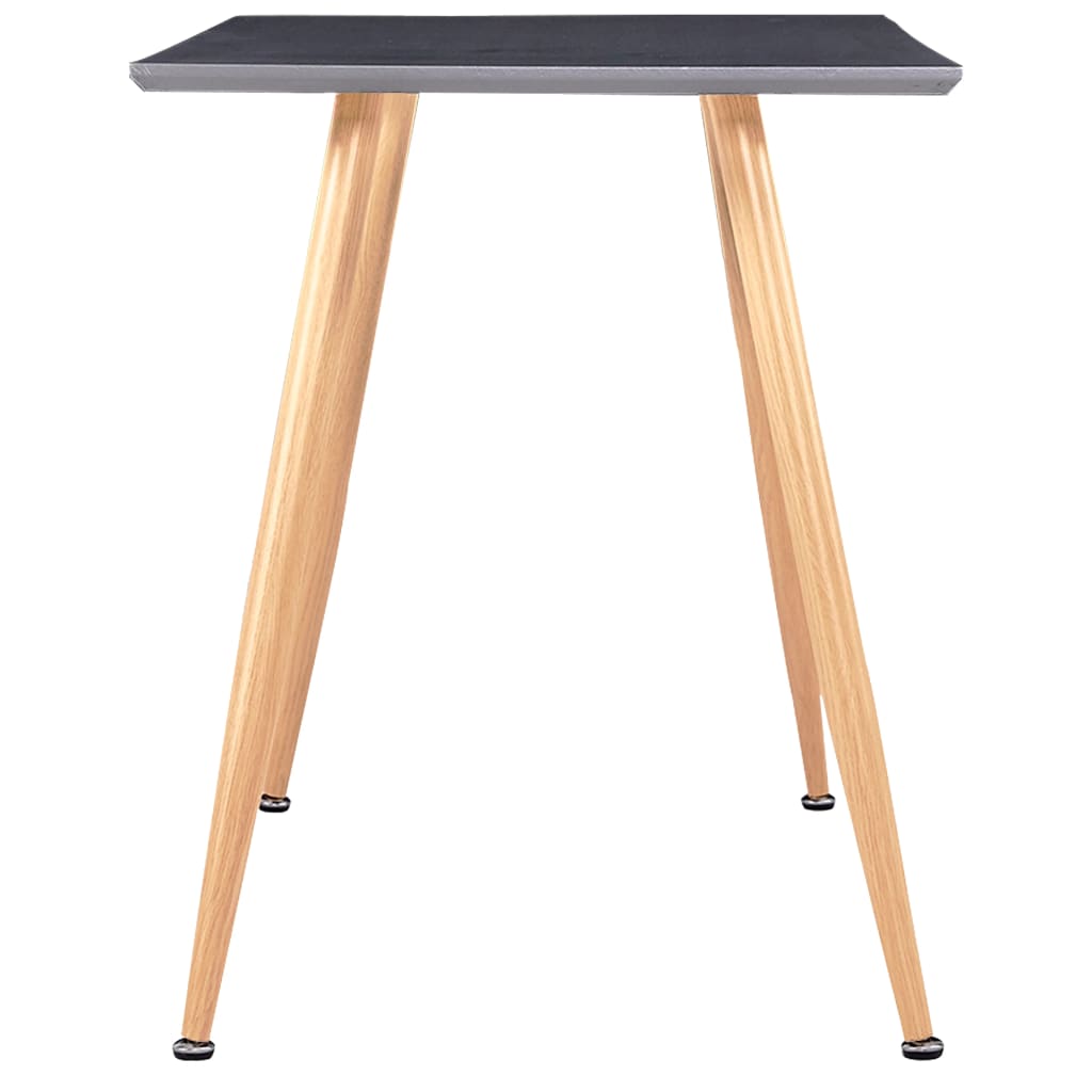 Mesa De Comedor Mdf Gris Y Color Roble 120X60X74 Cm