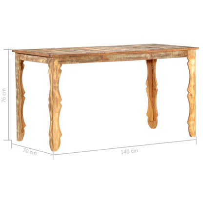 Mesa De Comedor De Madera Maciza Reciclada