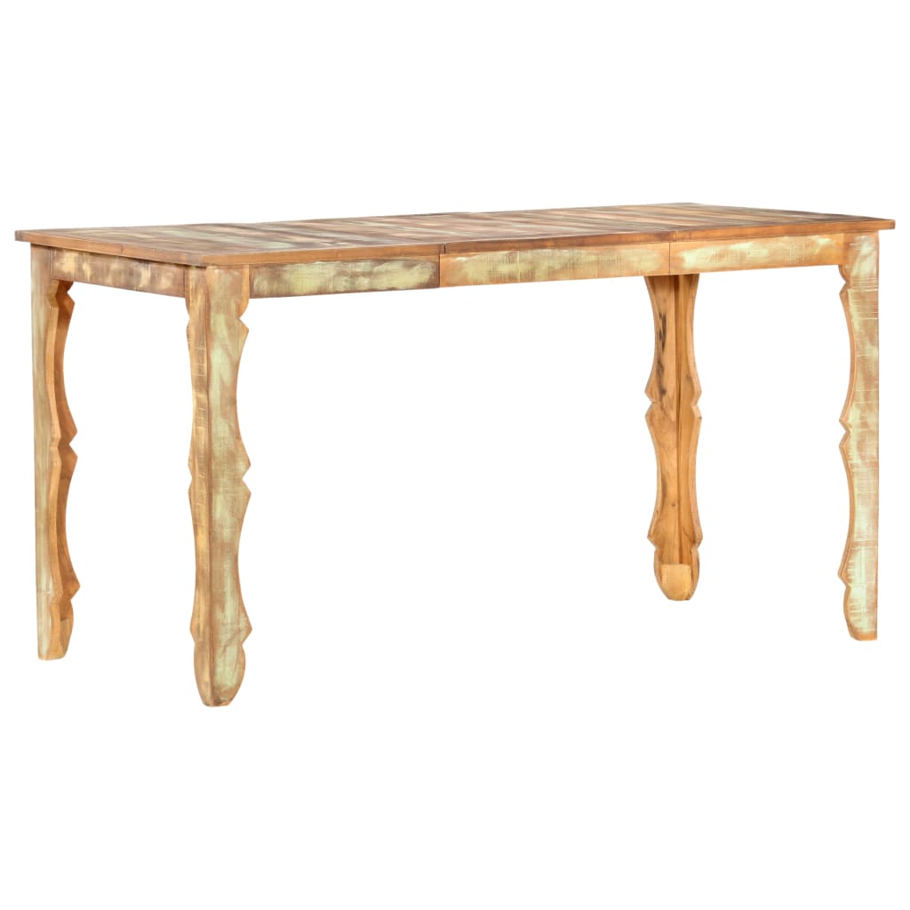 Mesa De Comedor De Madera Maciza Reciclada