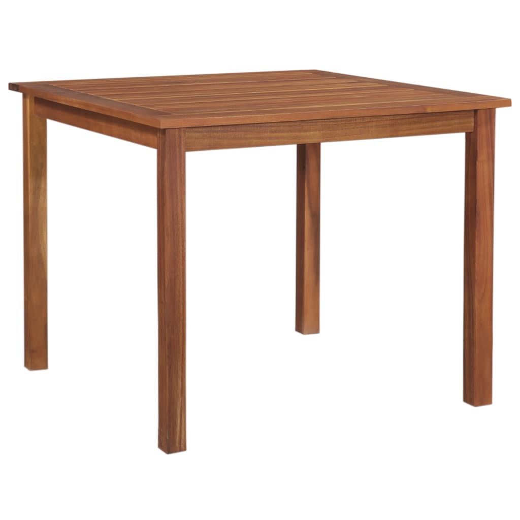 Mesa De Jardín Madera Maciza De Acacia