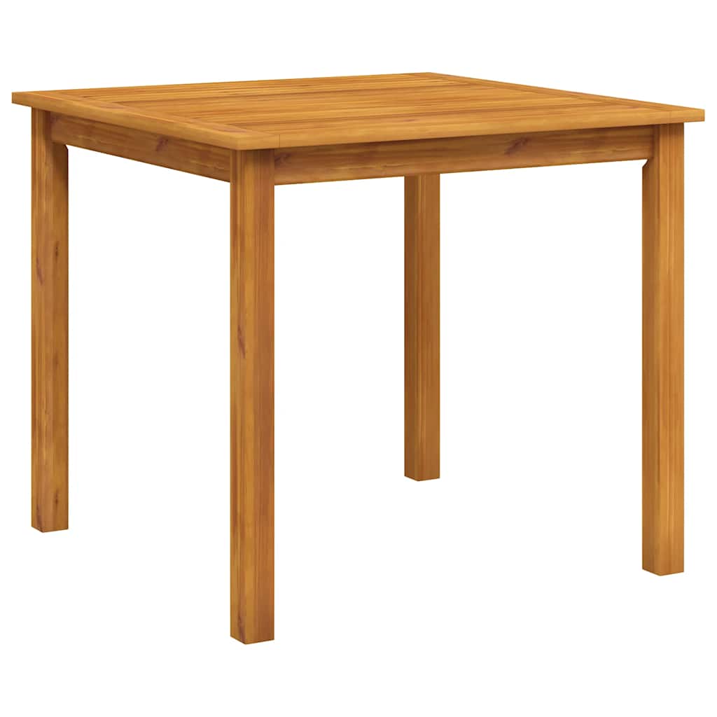 Mesa De Jardín Madera Maciza De Acacia