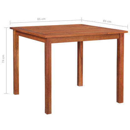Mesa De Jardín Madera Maciza De Acacia