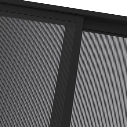 Cenador Con Tejado Aluminio Y Acero Gris Antracita 4X3X2,5 M