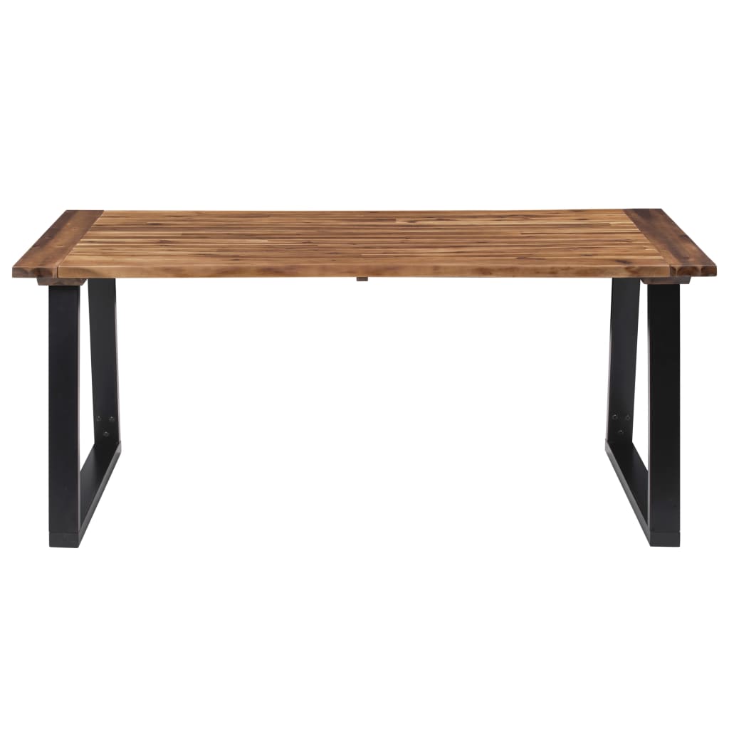 Mesa De Comedor Madera Maciza De Acacia 180X90 Cm