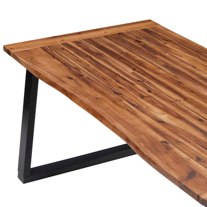 Mesa De Comedor Madera Maciza De Acacia 180X90 Cm