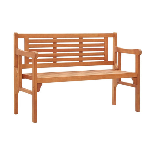 Banco De Jardín Plegable De Madera Maciza De Eucalipto 120 Cm
