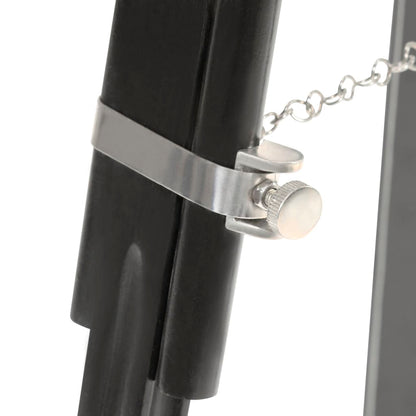 Lámpara De Suelo Con Trípode Madera Maciza Mango Negro 171 Cm