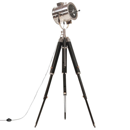 Lámpara De Suelo Con Trípode Madera Maciza De Mango 165 Cm
