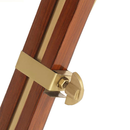 Lámpara De Suelo Con Trípode Madera Maciza De Mango 193 Cm