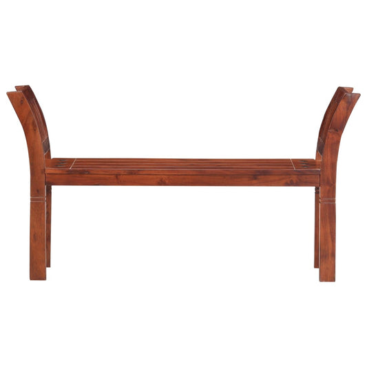 Banco De Madera Maciza De Acacia 111 Cm