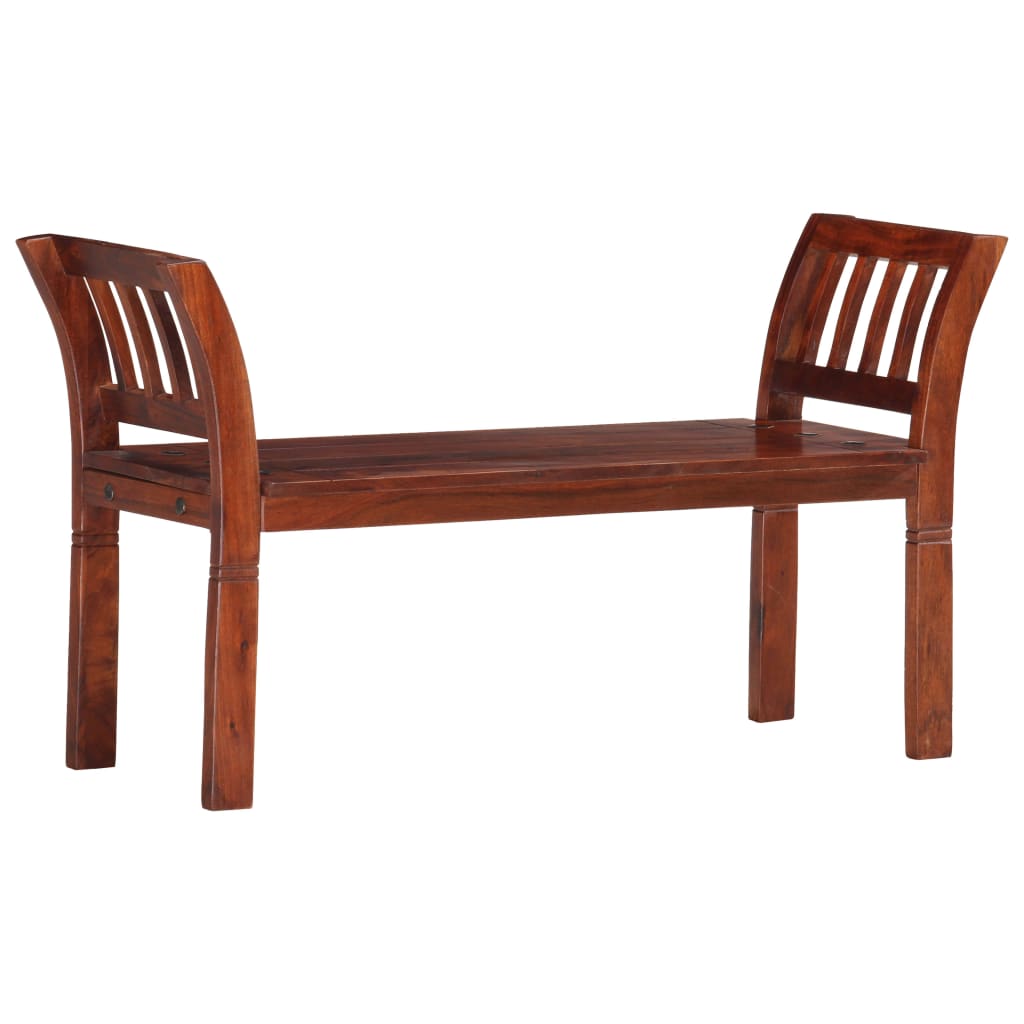 Banco De Madera Maciza De Acacia 111 Cm
