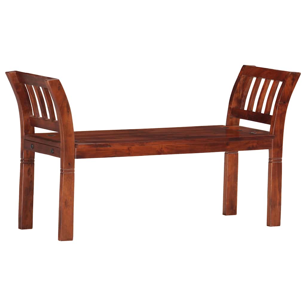 Banco De Madera Maciza De Acacia 111 Cm