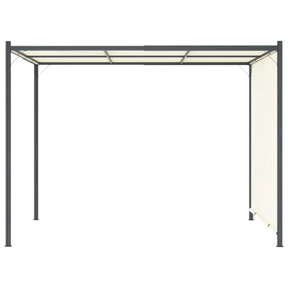 Pérgola Con Tejado Ajustable Acero Color 3X3 M