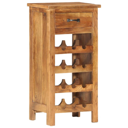 Botellero De Madera Maciza De Acacia 40X30X80 Cm