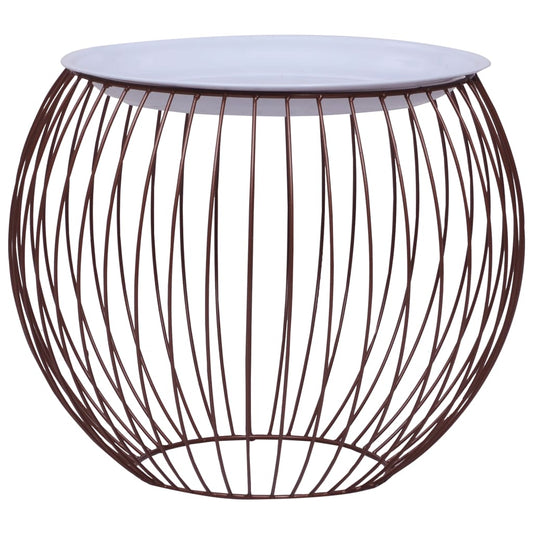 Mesa De Centro Dorado Ø 51 Cm