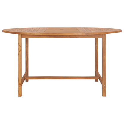Mesa De Jardín De Madera De Teca Maciza