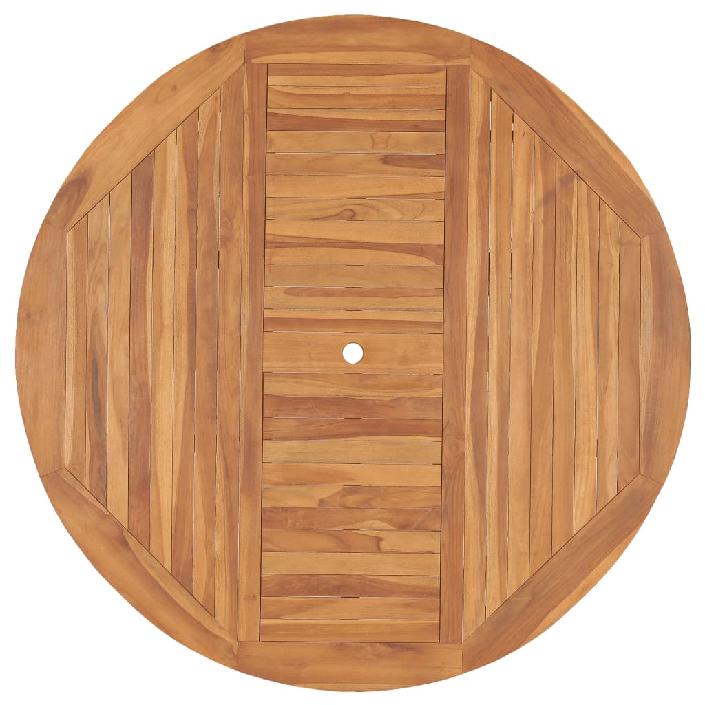 Mesa De Jardín De Madera De Teca Maciza