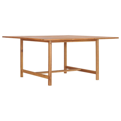 Mesa De Jardín De Madera De Teca Maciza