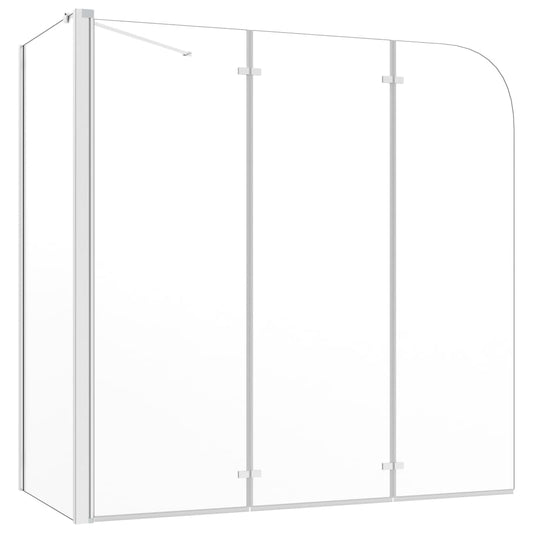 Mampara De Ducha De Vidrio Templado Transparente 120X69X130 Cm