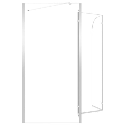 Mampara De Ducha De Vidrio Templado Transparente 120X69X130 Cm