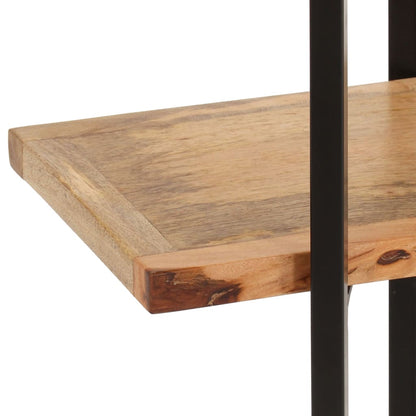 Estantería De 4 Niveles Madera Maciza De Mango 160X35X